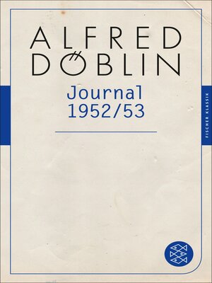 cover image of Journal 1952/3